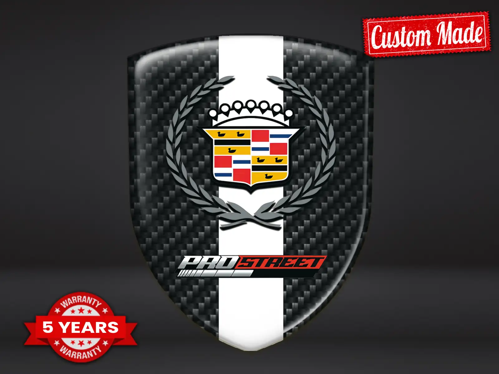 Cadillac Emblemi Cofano Premium Universali Alta Qualità Corsa